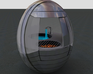 Illustration for article titled EGGo Mobile Kitchen Would Look Good Sitting on a Wall, Would Probably Survive a Fall